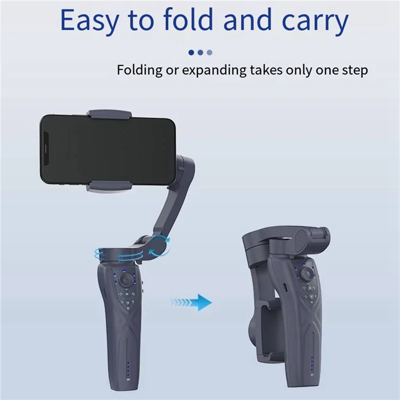 

F12 3-Axis Handheld Gimbal Smartphone Stabilizer Cellphone Selfie Stick For Phone Vlog Anti Shake Video Recording-TCES