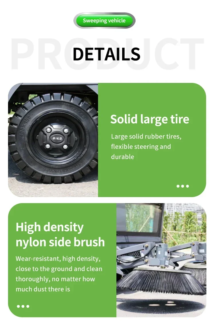 Road Cleaning Machine Battery Floor Scrubber Industrial Electric Multi-functional Floor Cleaning Machine Ride-on Cleaner