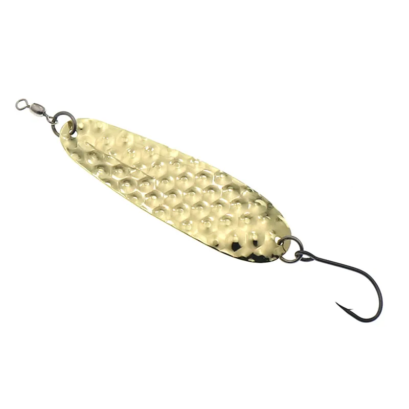 Fishing spoon silver/Gold Copper Spoon Fishing Lure 20g Metal Jig Artificial Bait Hard Jigging  Saltwater Sea Tackle