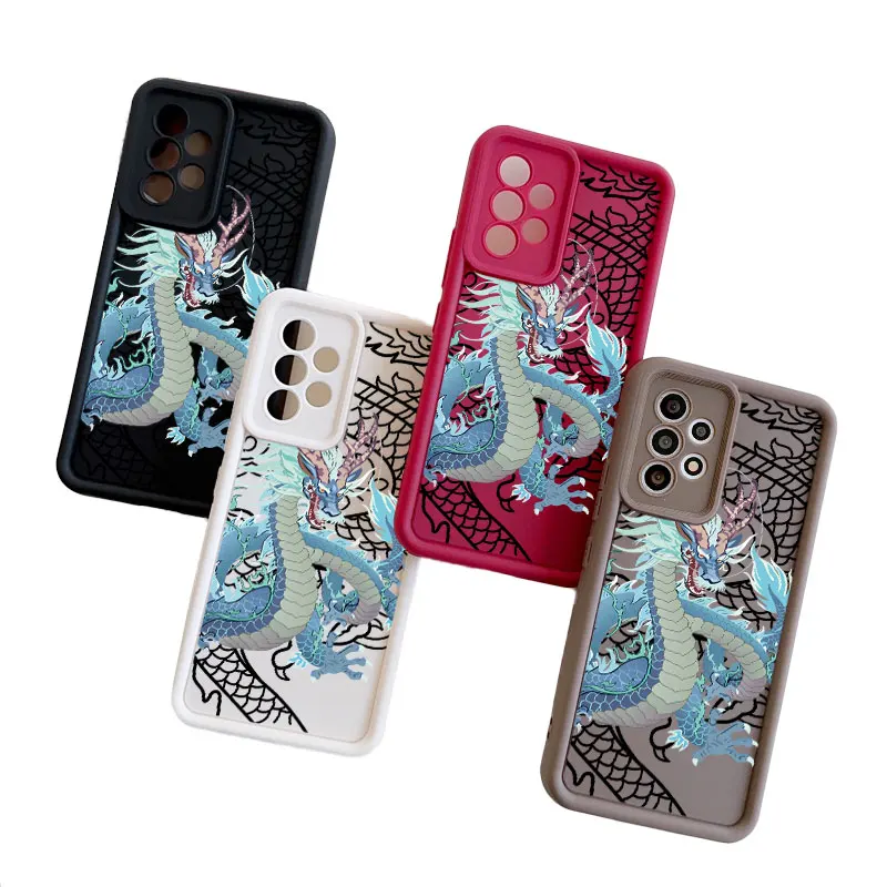 Dragon Fasion Case for Samsung Galaxy A03 A04 A05 A10S A11 A20  A21 A31 A32 A51 A52 A53 A54 Anti-drop Soft Cover Coque