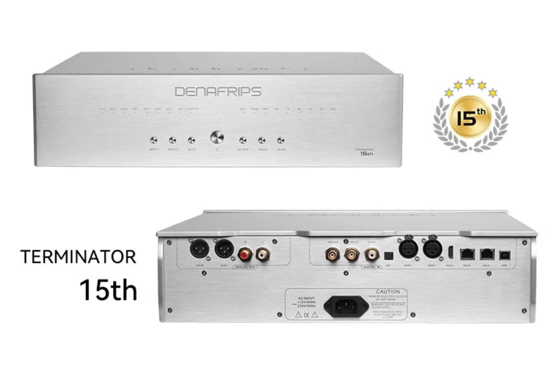 Denafraps TERMINATOR 15o Decodificador de Áudio Digital R2R Flagship DAC PCM1536/DSD1024 20HZ ~ 40KHZ