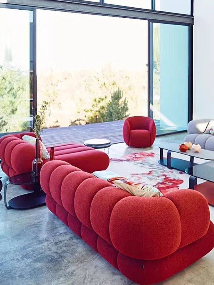 

zqxItalian Simple Cloth Vintage Tire Sofa Living Room Sofa
