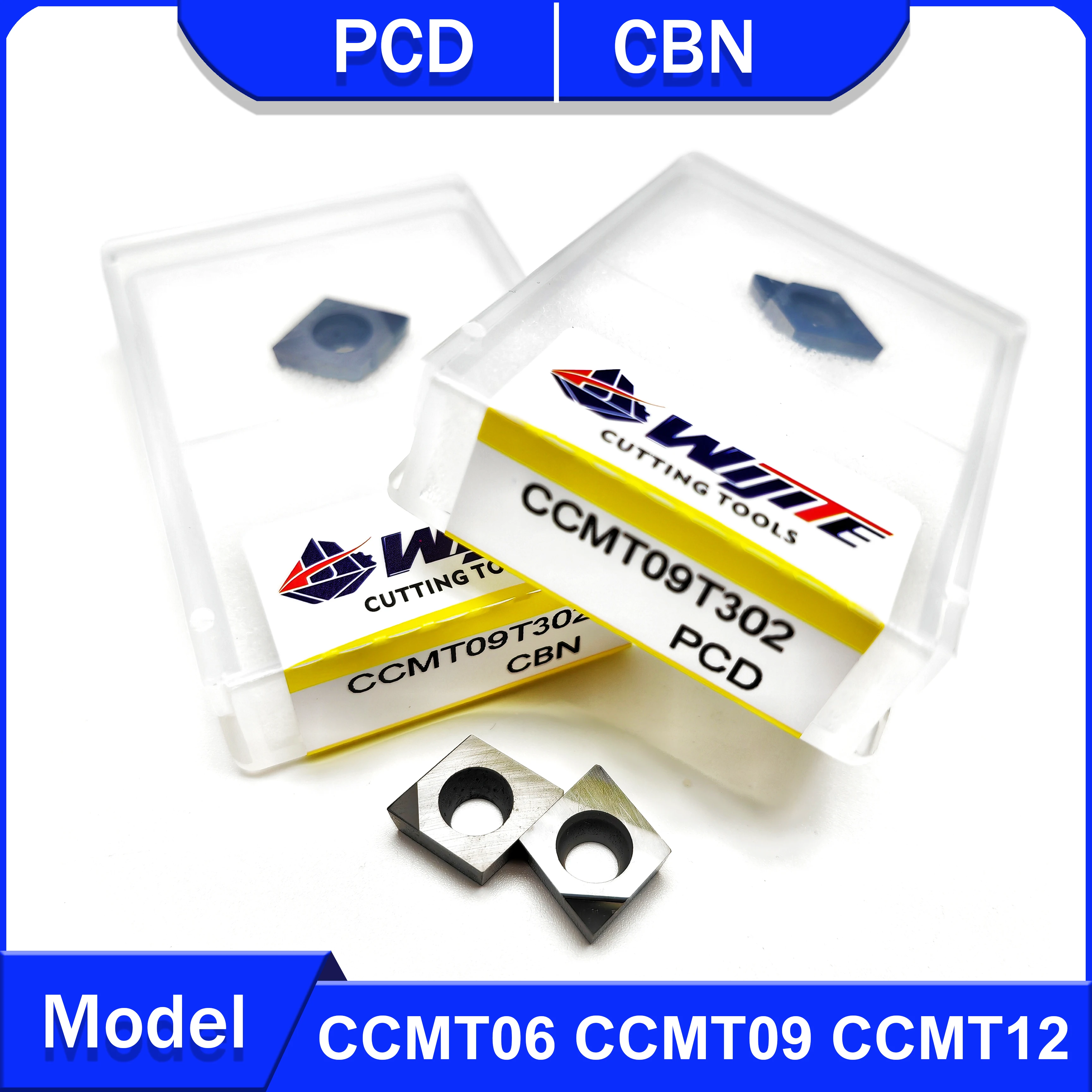 CCMT PCD Diamond Turning Tool CCMT06 CCMT09 CCMT12 Machining Aluminum copper CBN turning tool for hard steel and cast iron