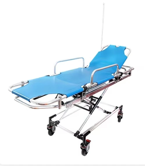 Adjustable Stretcher Foldable Ambulance Stretcher Trolley For Hospital Emergency Transfer Patient