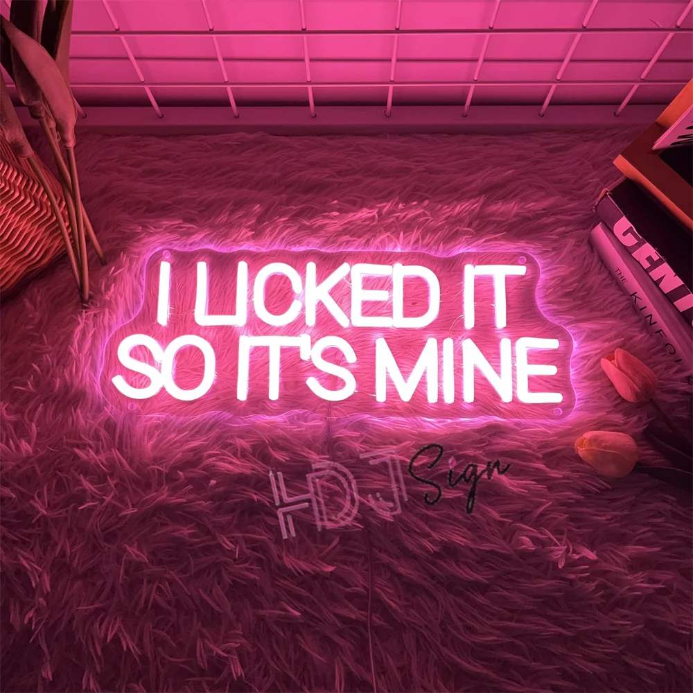 

I Like it so it's Mine Neon Led Sign Wall Hanging Home Room Decor Neon Lights Ice Cream Shop Bar Cafe Decoration Signs Light