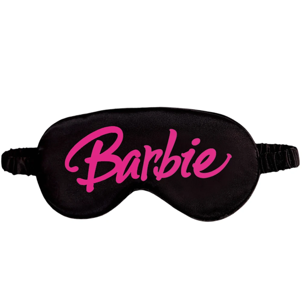 Barbie Simulated Silk Sleep Eye Mask Comfortable Breathable Must-have Household Item for Lunch Break Blackout Sleeping Gifts