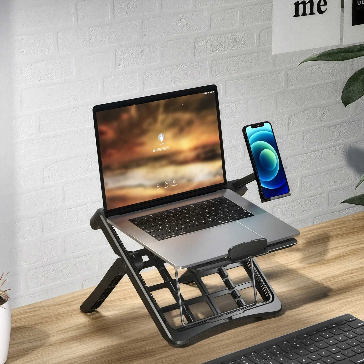 Adjustable Laptop Stand; Portable Stand for 17.3-inch Laptops, with Adjustable Height for Use on A Desk, and Equipped