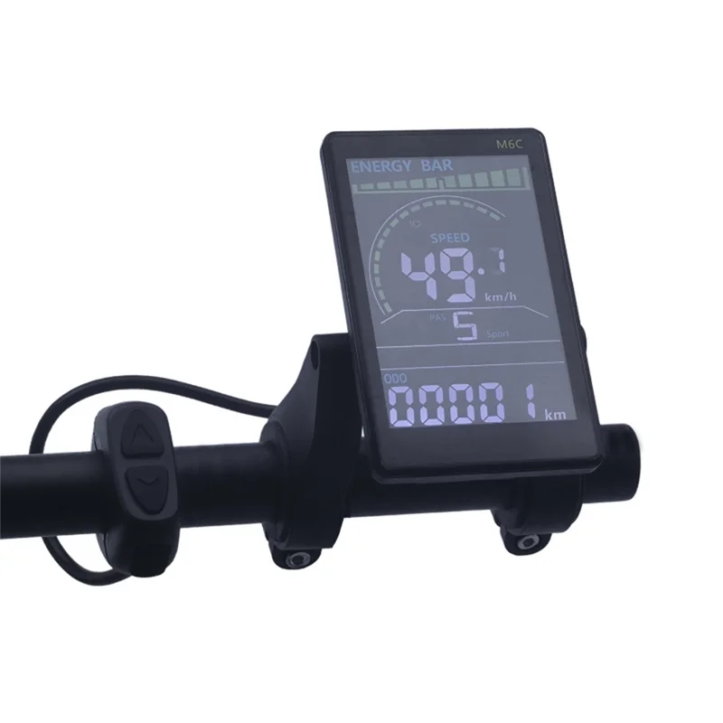 

24V-60V M6C 6Pin Electric Bike LCD Display Meter Waterproof E Scooter LCD Panel Color Screen For Mountain Electric Bike