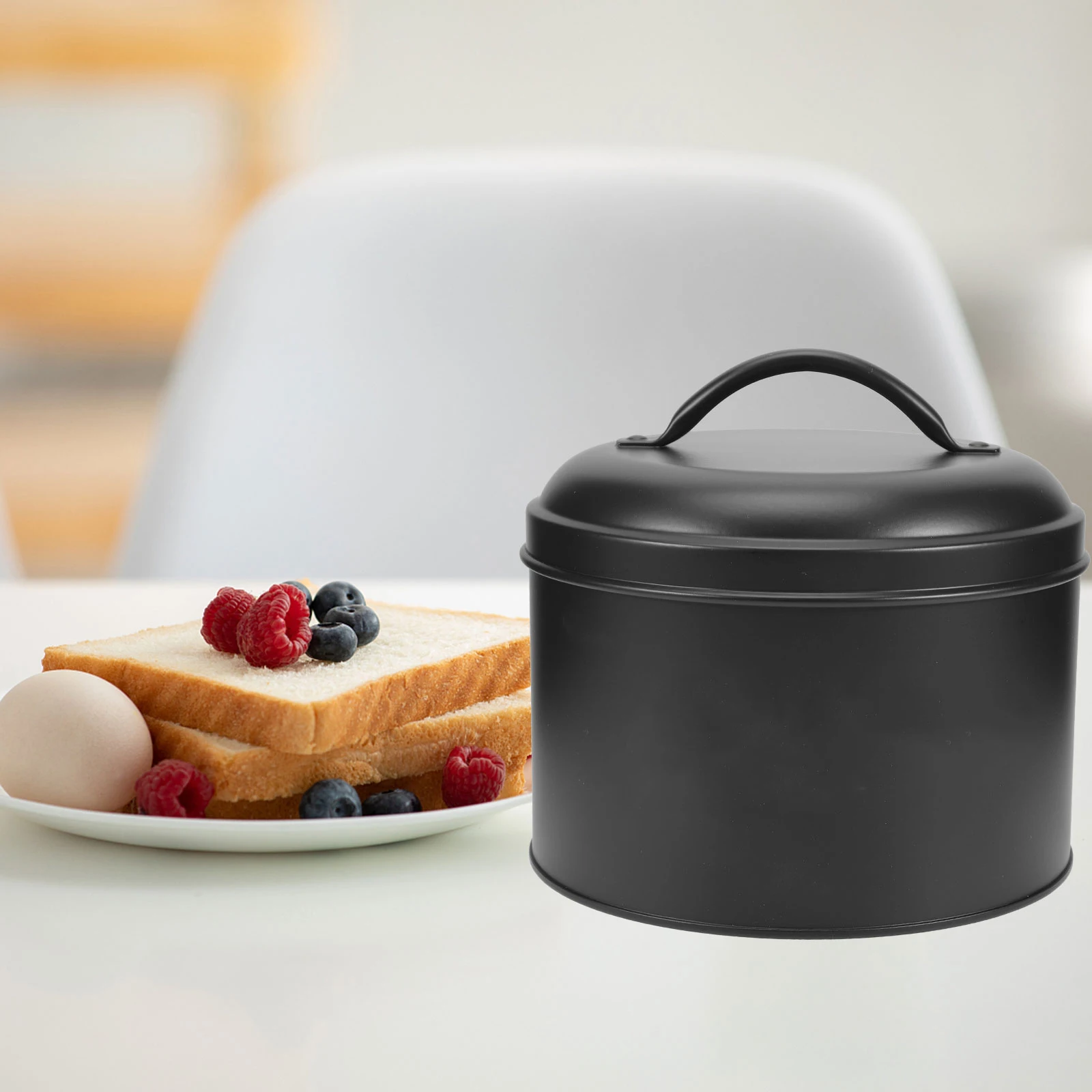 

Sealed Coffee Bean Storage Tank Jars with Airtight Lids Metal Can Cereals Food Containers