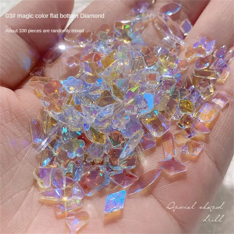 Strass cristal général pour la décoration des ongles, beauté durable, verre assressentipopulaire, couleurs vives