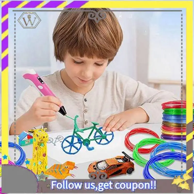 Новые стержни для нити для 3D-ручек 10 м, 1,75 мм, многотипная нить PLA, 20 цветов, для искусства и детей, совместимые с большинством 3D-ручек Durabl