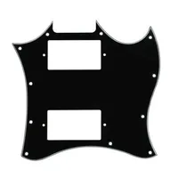 Full-Face Pickguard SG G-310 Scratch Plate For Epiphone SG Style Guitars Pickguard Part Accessories PVC Black Pick Guard Sticker