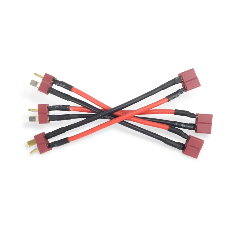 สายต่อขยาย Deans T Plug คุณภาพสูง 10 ชิ้น แบบตัวผู้-ตัวเมีย 14AWG 100 มม. ความแม่นยำสูง สำหรับแบตเตอรี่ RC Lipo รถยนต์ เรือ เครื่องบิน DIY