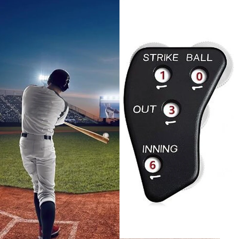 

4 Wheel Referee Counter Referee Indicator Baseball Clicker Umpire Clicker Umpire Gear Gym Sports Umpire Indicator