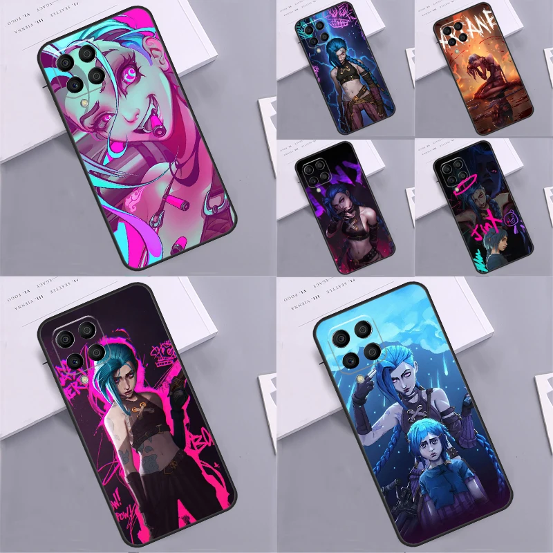 Anime Arcane Jinx Cover For Samsung Galaxy M31s M30s M20 M13 M23 M33 M53 M12 M32 M52 M11 M51 M54 M34 M14 Case