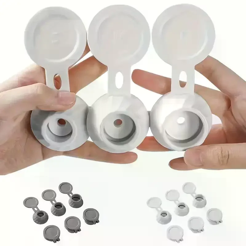 Auslaufsicherer Flaschenverschluss, 3 Stück, umgedrehter Deckel für Badezimmer, Duschgel, Shampoo, auslaufsicherer Deckel für Küchengewürzflaschen, Plastikbecherdeckel