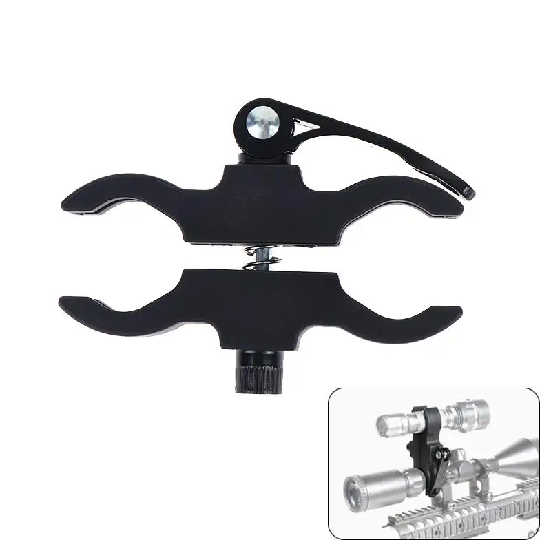 Tactical Flashlight Mount Bracket Flash Torch Holder Dia 25-30mm Clip Hunting Riding Flashlight Mounts Accessories