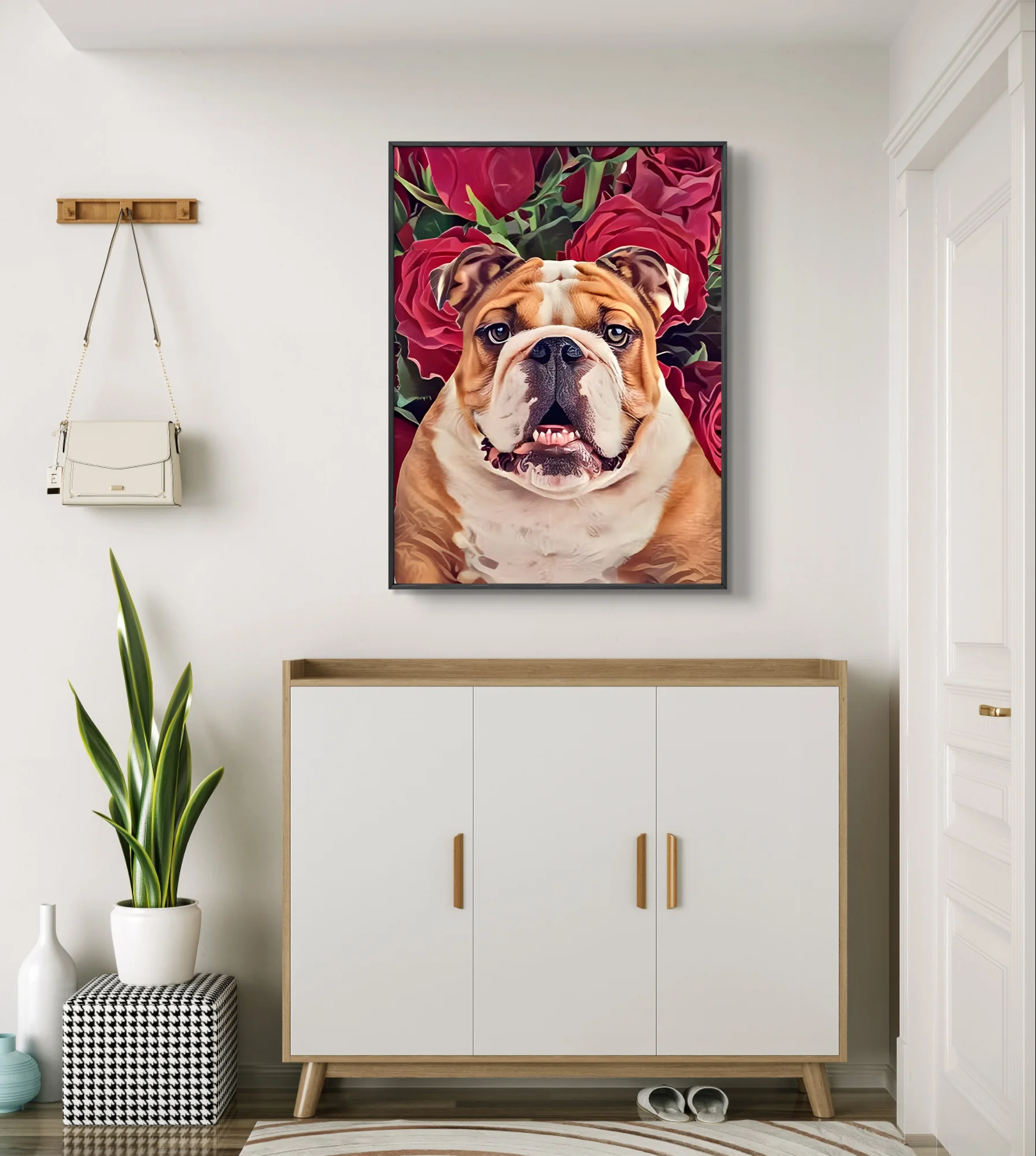 Bulldog 5D Diamond Painting Kit Bulldog inglese fai da te diamante ricamo punto croce bambino regalo a mano animale Home Wall Decor