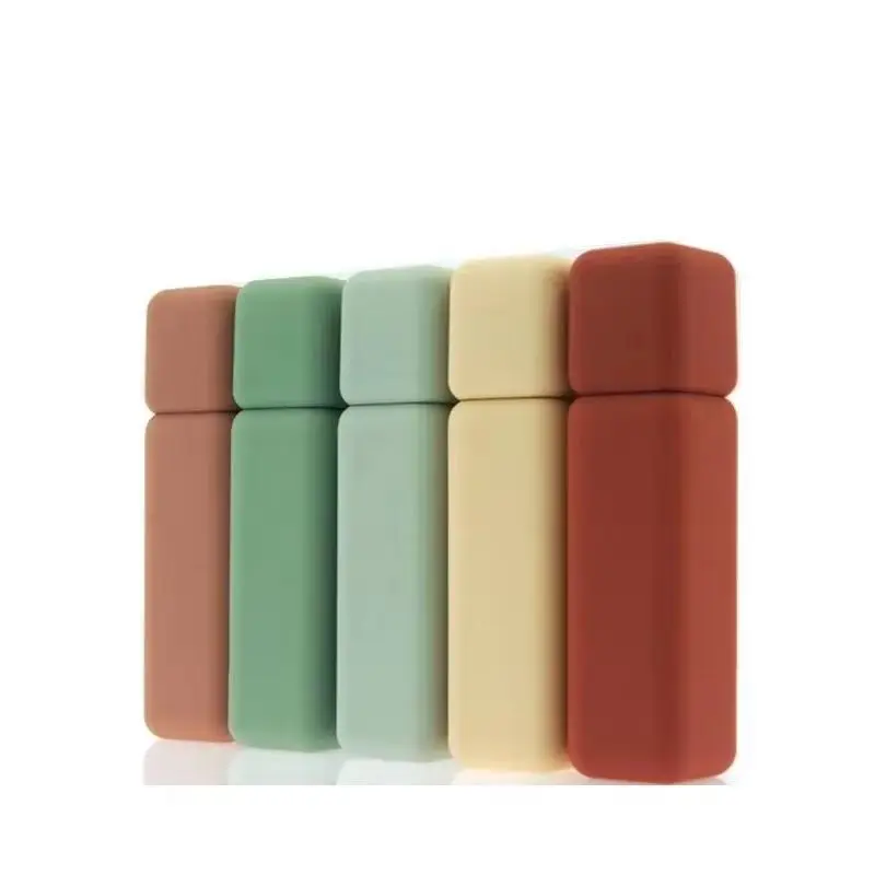 

30pcs 5ml Square Lip Gloss Tube Colorful Matte Cosmetic Packaging Empty Lipstick Refillable Bottle Plastic Lip Glaze Containers