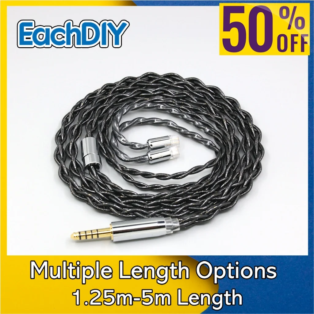 

99% Pure Silver Palladium Graphene Floating Gold Cable For UE11 UE18 pro QDC Gemini Gemini-S Anole V3-C V3-S V6-C LN008348