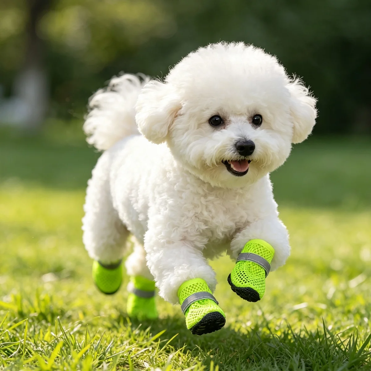 Summer Breathable Dog Shoes Breathable Mesh Dog & Cat Boots Suitable For Hot  Humid Roads With ReflectiveAdjustableAnti-SlipPaw