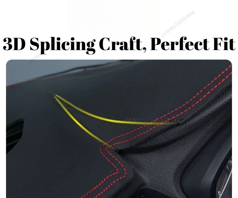Leather Anti-slip Dashboard Cover, Heat Insulating, Dustproof & Light Shield Mat, Interior  Decor Pad for Smart #3 2023-2026