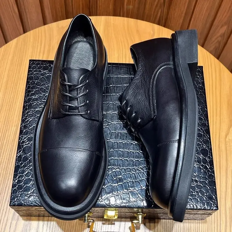 

Handmade Casual Leather oes Men's Genuine Thi Bot Wedding om oes Tee Bule Busin Formal oes