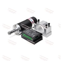 500w ER11 CNC Brushless Spindle Motor 48v DC Spindle Motor with WS55 220 BLDC Driver Spindle Clamp