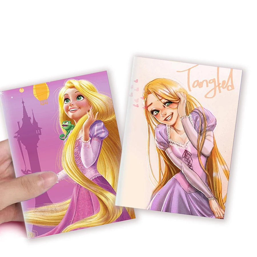 disney princesa anime caderno papelaria estetica escrita caderno desenhos animados rapunzel enrolados presentes infantis meninas a6 01