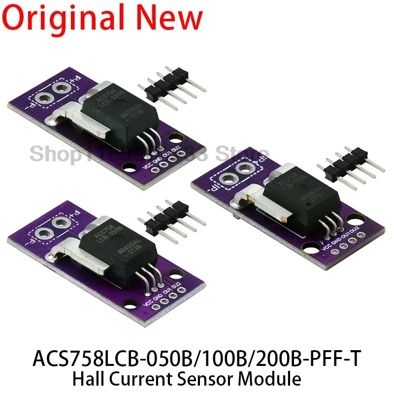 50A 100A 200A ACS758 ACS758LCB-050B-PFF-T sensore di corrente lineare Modulo di corrente Hall ACS758LCB-100B-PFF-T ACS758LCB-200B-PFF-T