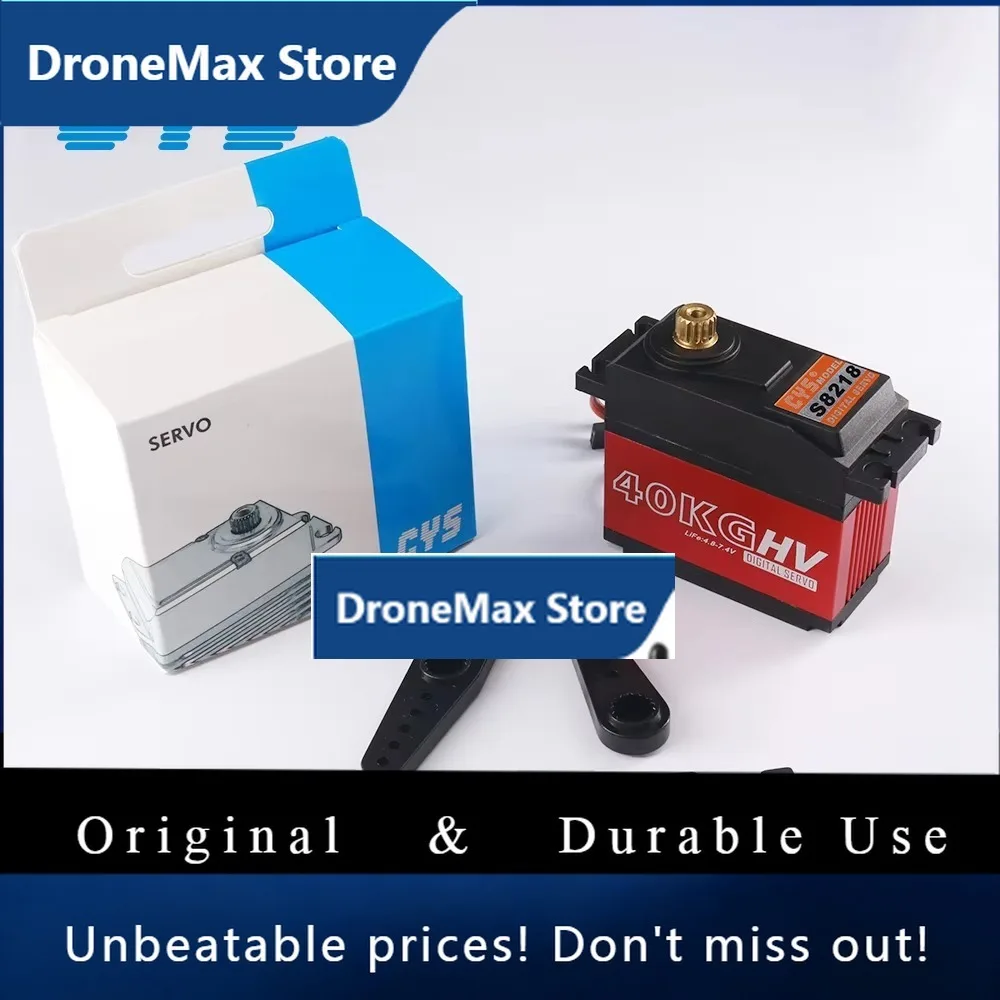 DroMaCYS-S8218 40kg Metal Gear Digital Waterproof Servo High Torque HV Servo For 1/5 RC Car