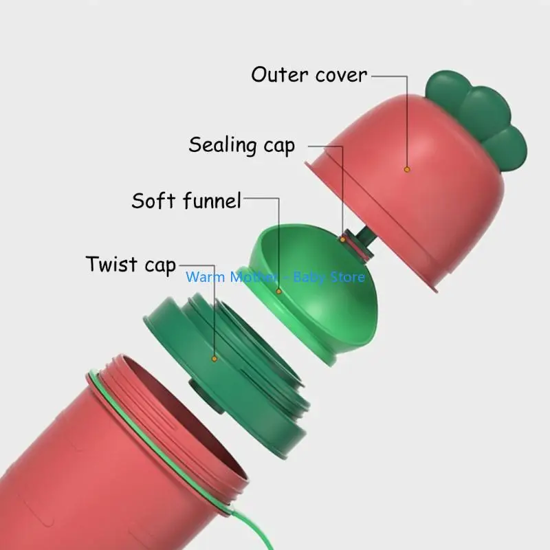 مبولة للتدريب على استخدام المرحاض للأطفال الصغار بسعة كبيرة وقمع ناعم، ترقيات لمرحاض الطوارئ للاستخدام المريح أثناء التنقل 57QE #2