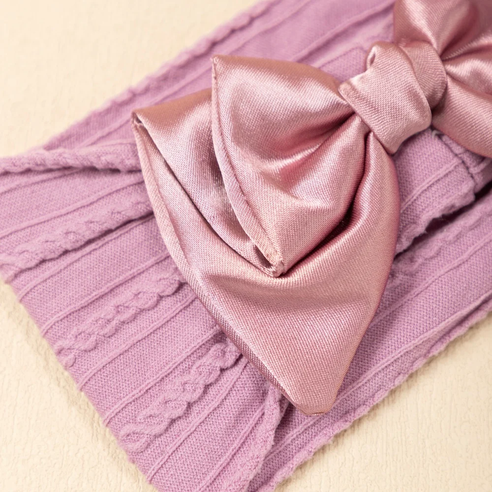 جديد الحلو الطفل القوس عقال النايلون رباط شعر لطفلة لينة مريحة الاطفال عمامة الأطفال إكسسوارات الشعر أغطية الرأس الطفل #5