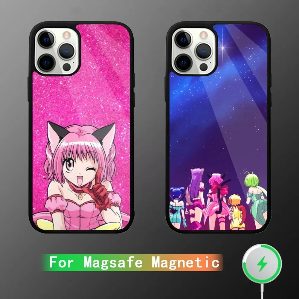 Tokyo Mew Mew Anime Phone Case For iPhone 16,15,14,13,12,11,Plus,Pro,Max Mini Magsafe Magnetic Wireless Charging