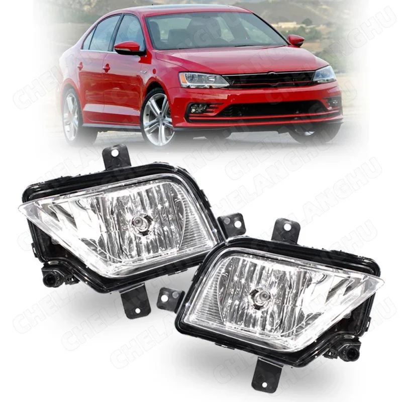 

1Pair Fog Lights For VW Jetta GLI 2015 2016 2017 2018 Car-Styling 5C7941699Q 5C7941700Q Fog Halogen Lamp