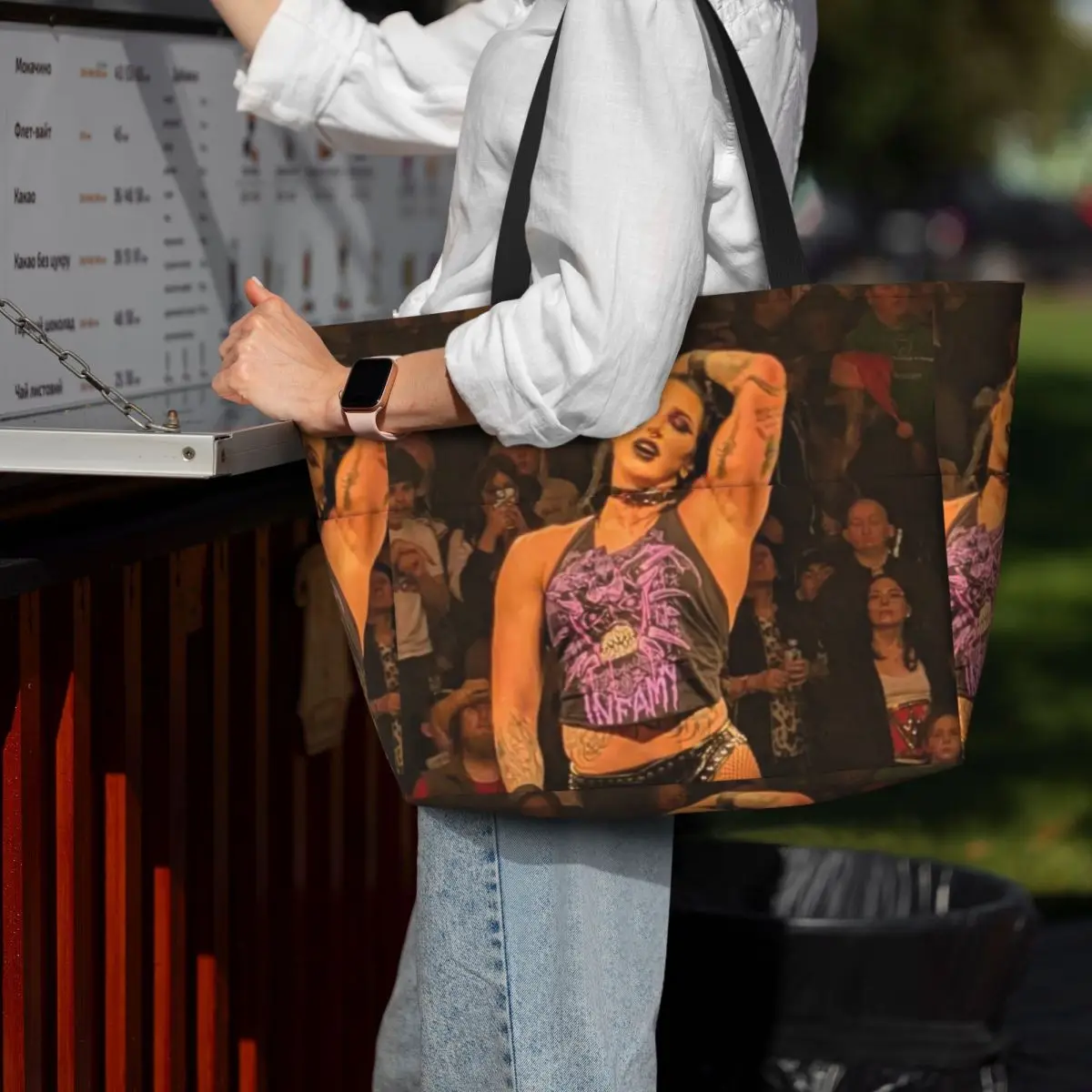 

She Is My Mami Rhea Ripley Bootleg Wrestler Beach Tote Bag Sport Gym Yoga Duffle Large Tote Bag Women Travel Bag Fitness bag