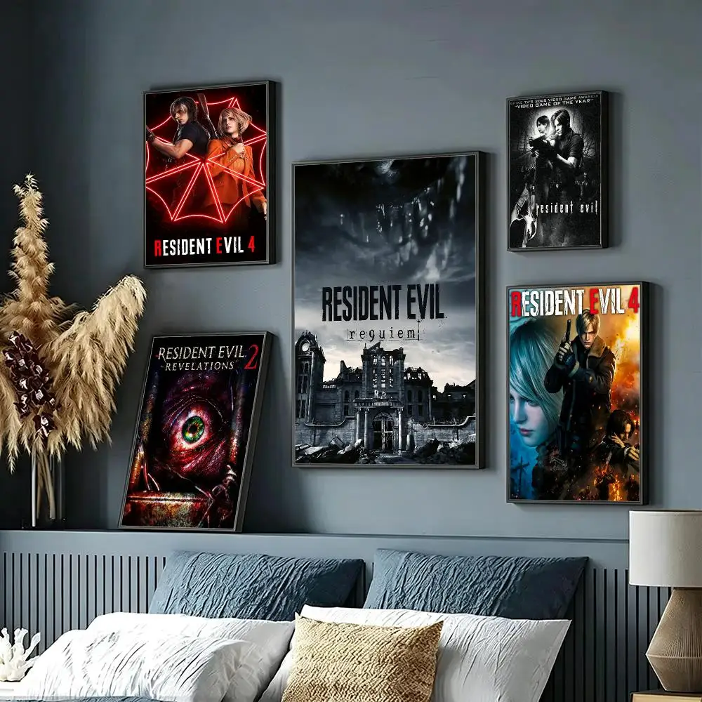 game Resident Evil Poster HD Poster Sophisticated Modern Aesthetic Wall Art For Living Room Bedroom Office Cafe Decor