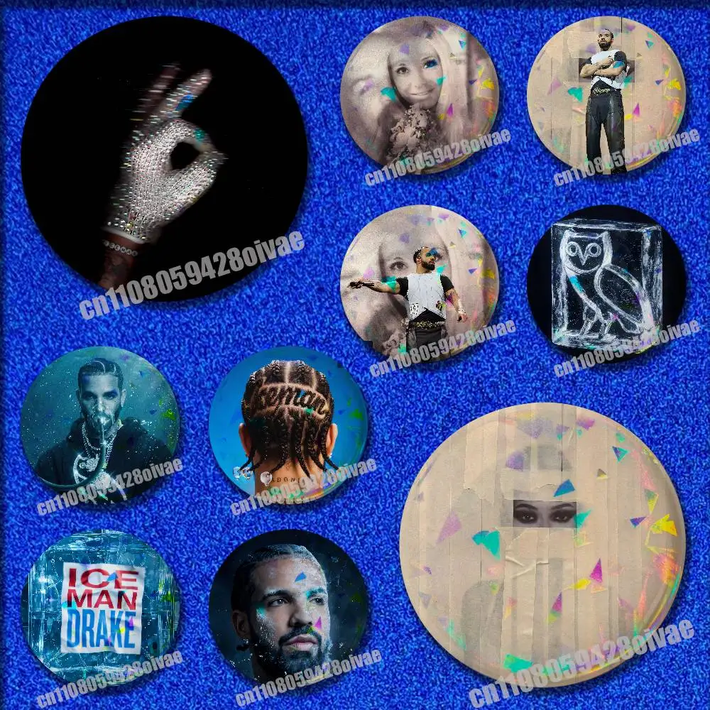 

For D-Drake Iceman Habibti MAID OF HONOUR Pins Insignia Badge Pin Cover Emblem Round Ornament 75mm Cosplay Brooch Button