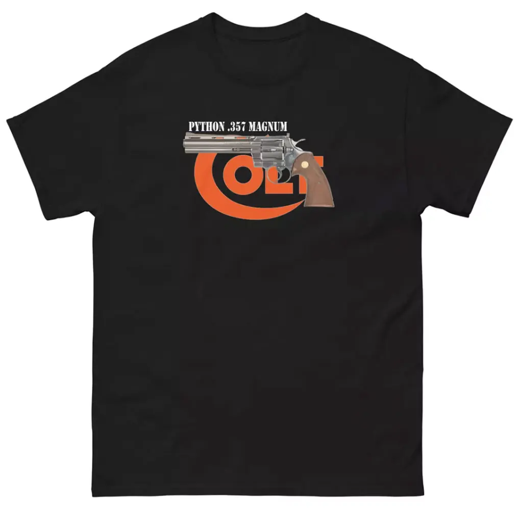 JRJZ Colt Python .357 Magnum Fan Camiseta clásica para hombre, camisetas populares para hombre, Y2K 822315