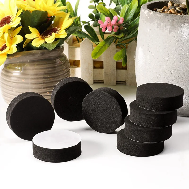

B59A 144Pcs Plant Pot Feet Risers Natural Rubber Flower Pot Mat Invisible Pot Feet For Heavy Outdoor Plants, Flower Pots