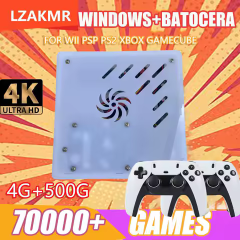 X8 Retro Game Console 4K HD Display 60 Emulator 500GB Storage 70000+Classic Games For Wii PS2 DC PSP GameCube XBOX Holiday Gift