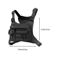 Tactical Chest Bag for Men EDC Anti-Theft Waterproof Chest Pack Sling Bag Cycling Running Outdoor Vest Crossbody Bag 6