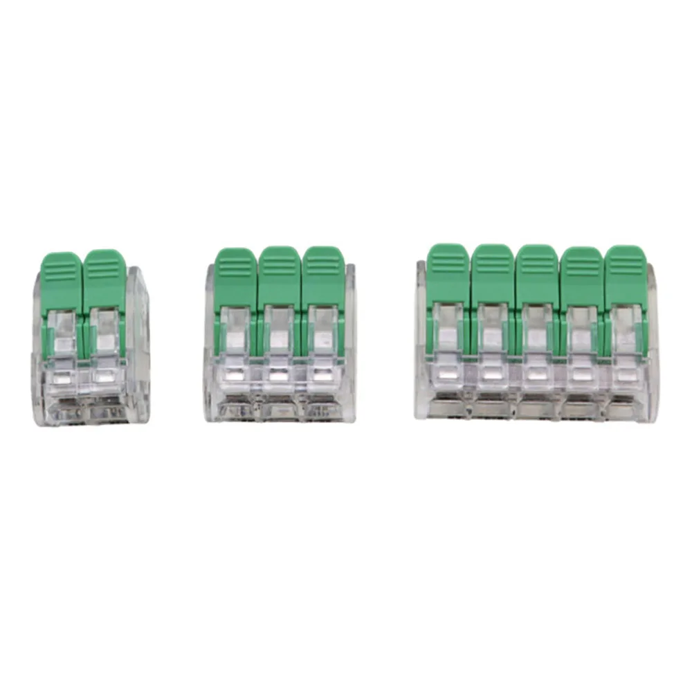 

10PCS 2 Pin 3 Pin 5 Pin Quick Wiring Connector Universal Splitter Wiring Cable Push Terminal Block Wire Terminal Connector