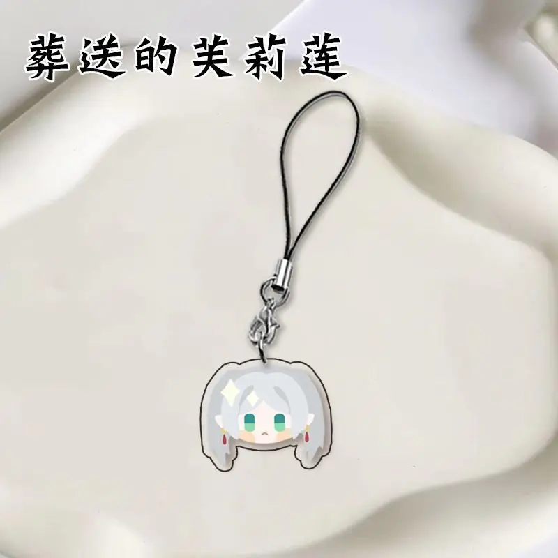 4PC New Anime Cute Frieren: Beyond Journey's End フェルン Lapel Badges Clothes Jewelry Collar Brooches Accessories Gifts For Friend