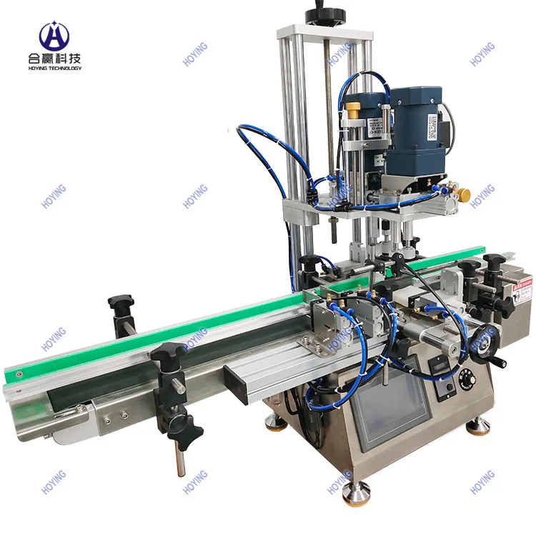 Small Automatic Conveyor Desktop 10ml Pippete Dropper Capping Machine Capper