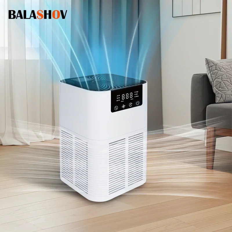 Air Purifiers Smoke Odor Negative Ion Generator with Aromatherapy Air Cleaner for Household Filter Efficient Purifying Air