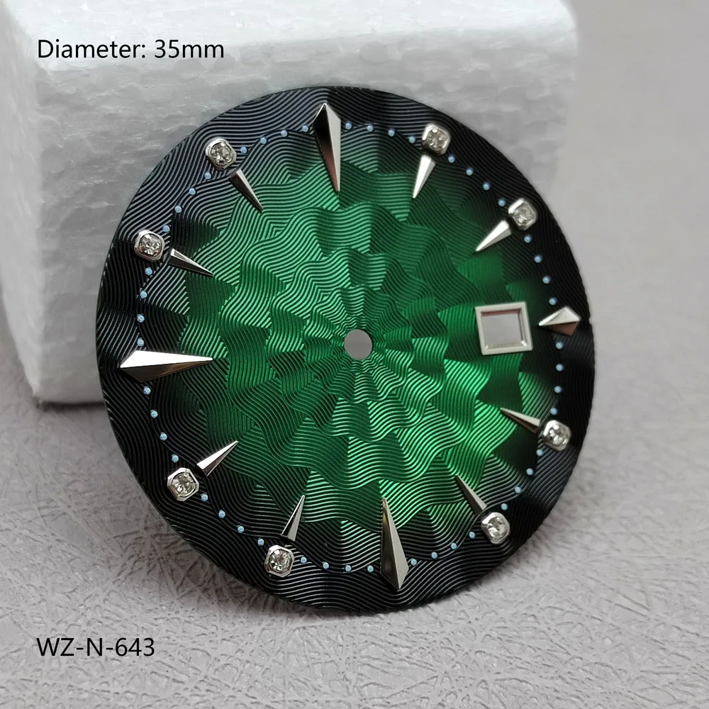 قرص NH35 مقاس 35 مم، قرص بريساج غير مضيء مناسب لملحقات ساعة الحركة الميكانيكية الأوتوماتيكية NH35 اليابانية