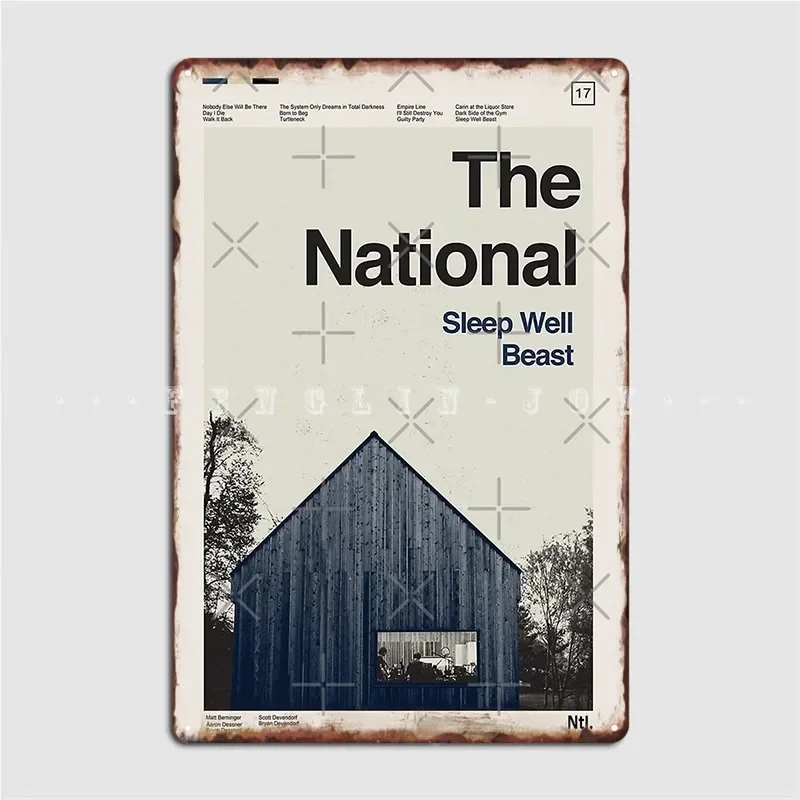 Sleep Well Beast The National Metal Sign Club Party Club Bar Classic Plaques Tin Sign Posters