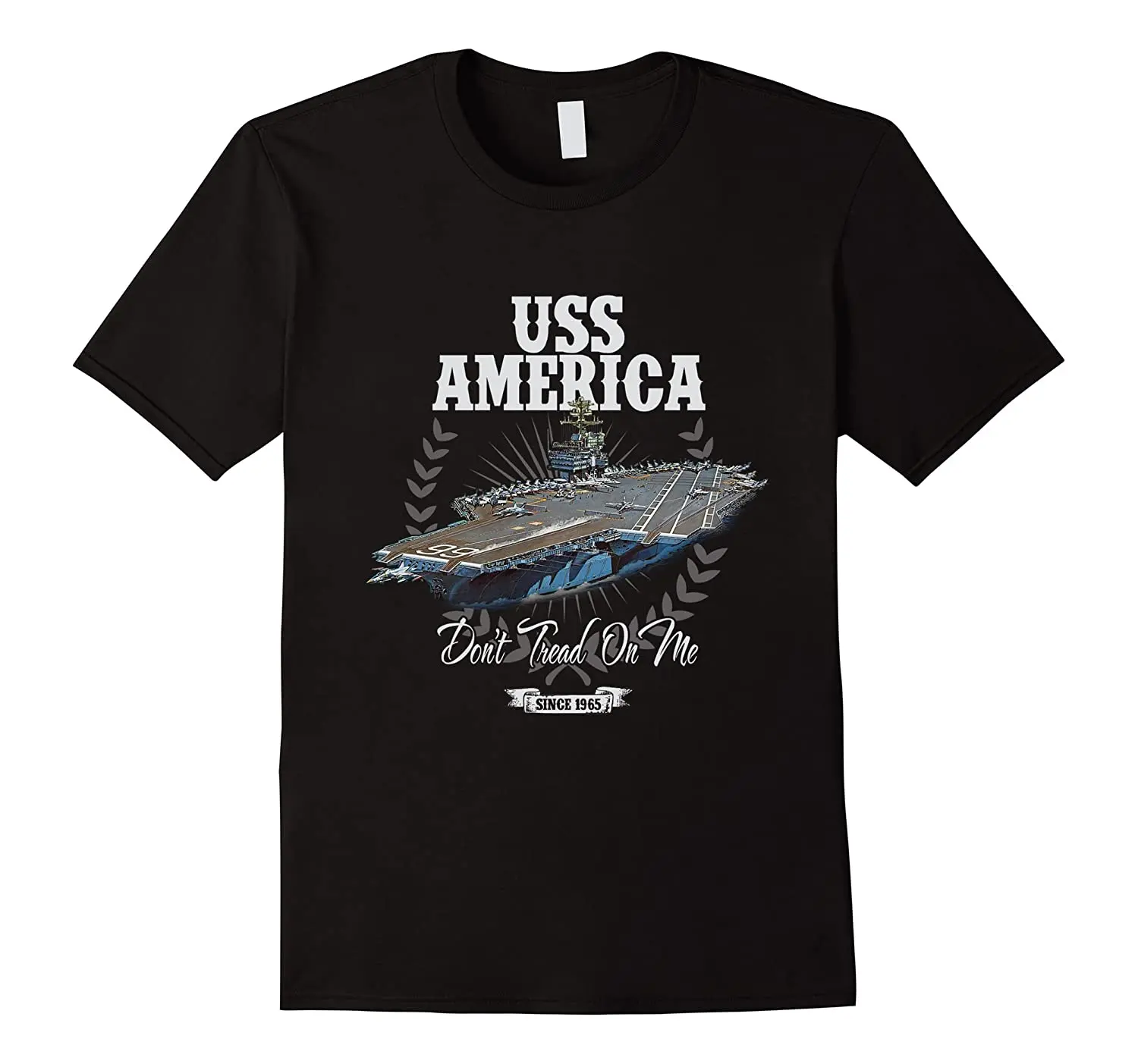 

USS CV-66 America Aircraft Carrier T Shirt New 100% Cotton Short Sleeve O-Neck T-shirt Casual Mens Top