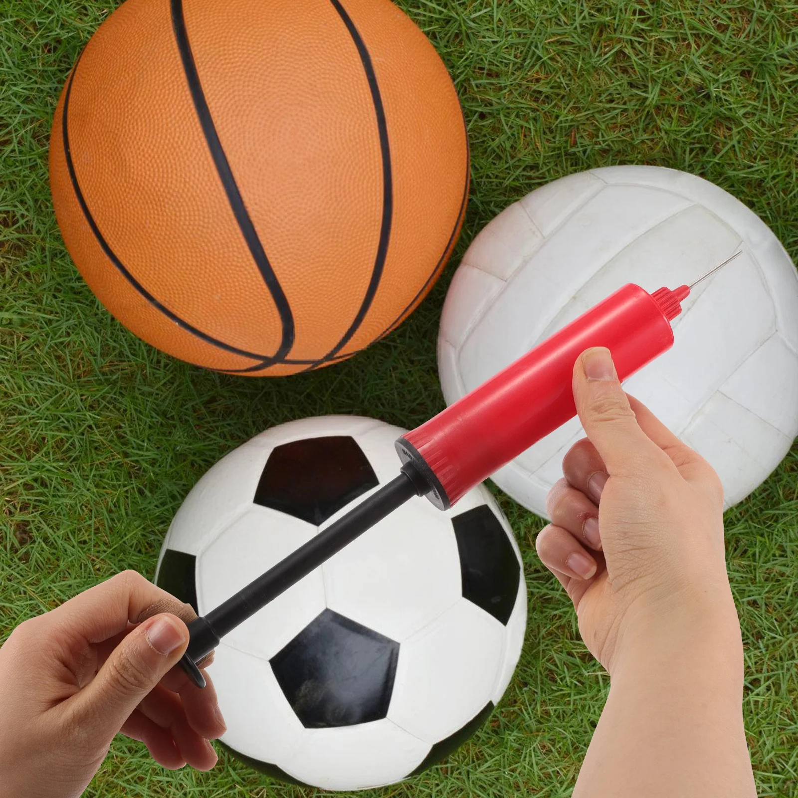 

Lightweight Mini Portable Ball Pump Handheld Inflator for Basketball Volleyball Football Sports Ball Outdoor Home Use Tool